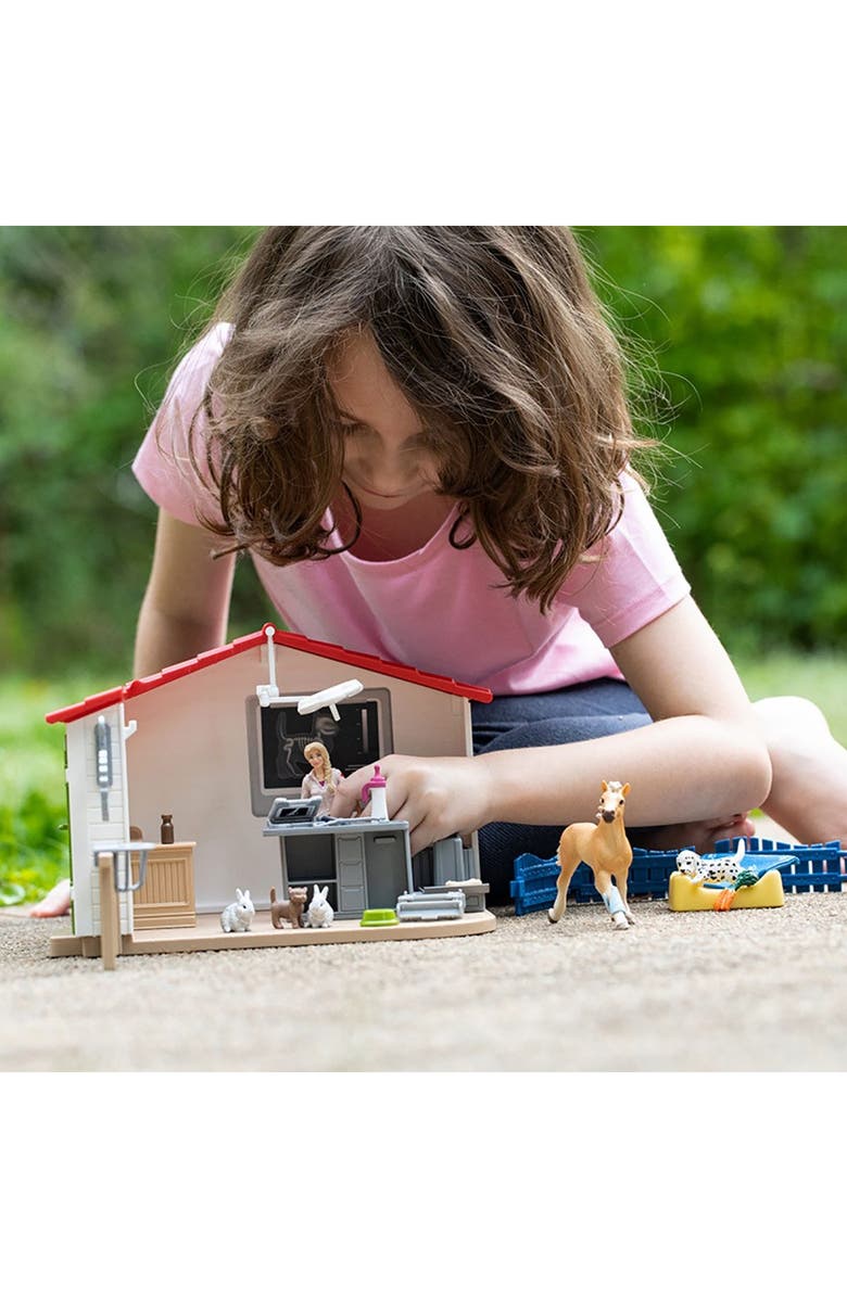 Schleich 27-Piece Vet Practice with Pets Playset, Alternate, color, 