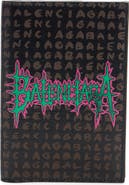Balenciaga Snob Allover Logo Coated Canvas Passport Holder