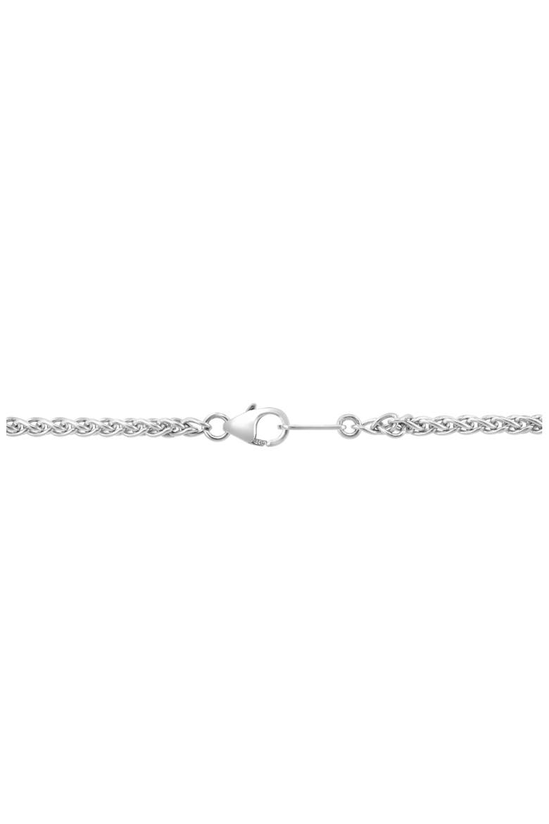 Two-Tone Pavé Semiprecious Stone & Diamond Oval Pendant Necklace, Alternate, color, SILVER/GOLD