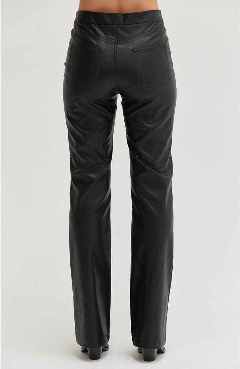 CRESCENT Faux Leather Straight Leg Pants, Alternate, color, 