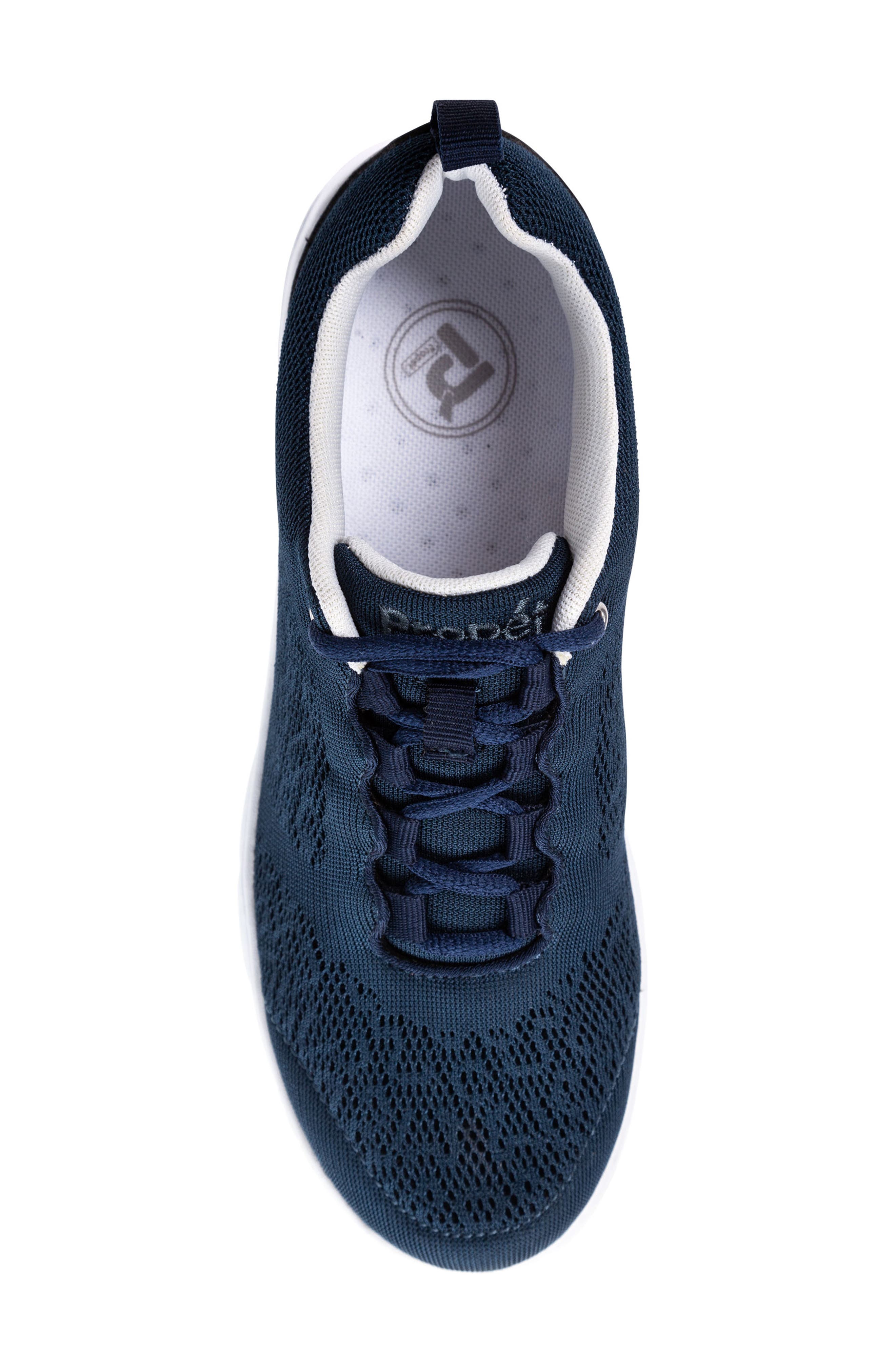 TravelActiv Knit Lace-Up Sneaker, Alternate, color, NAVY