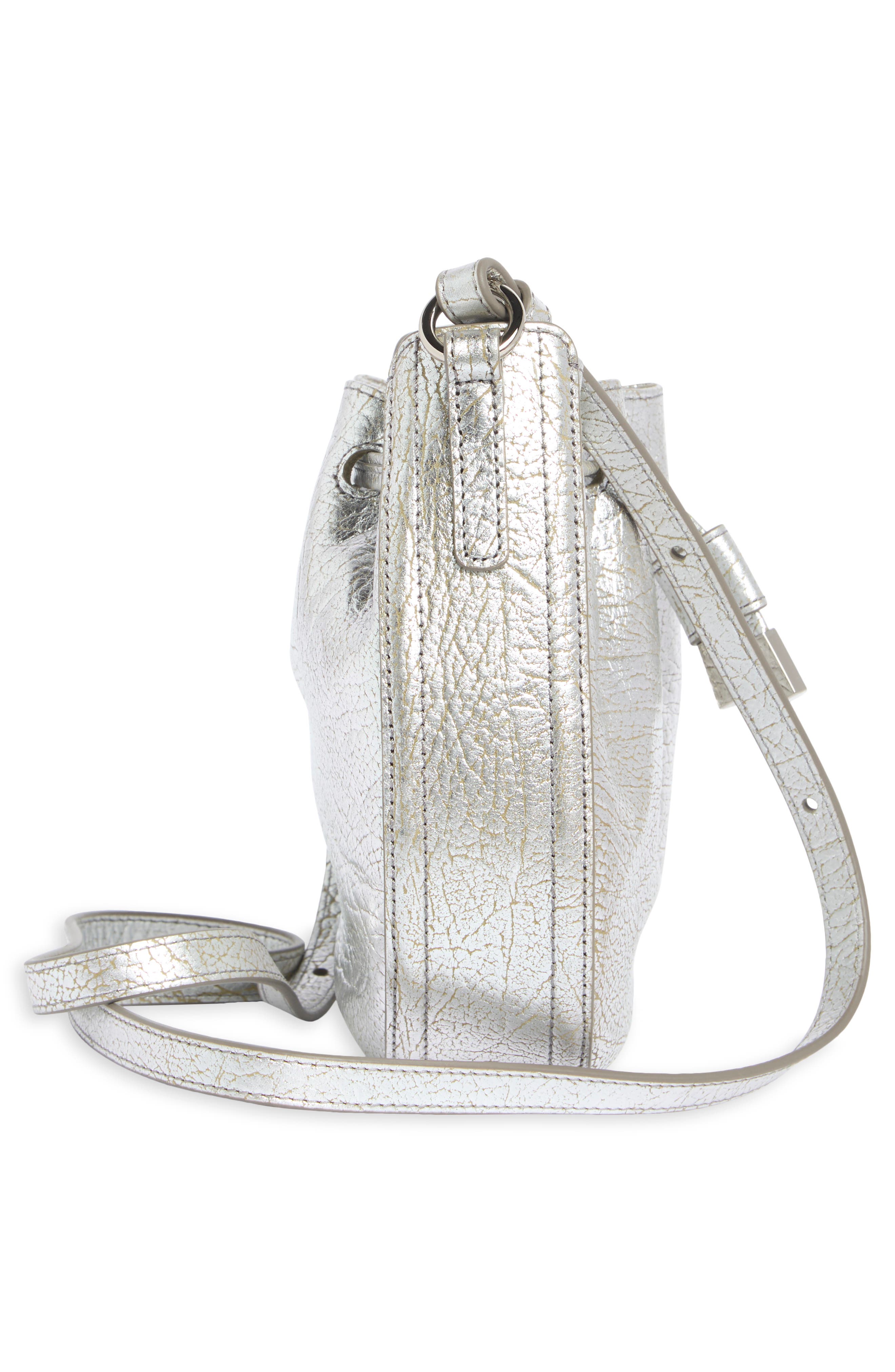 Eliana Leather Crossbody Bag, Alternate, color, SILVER DUCHESS