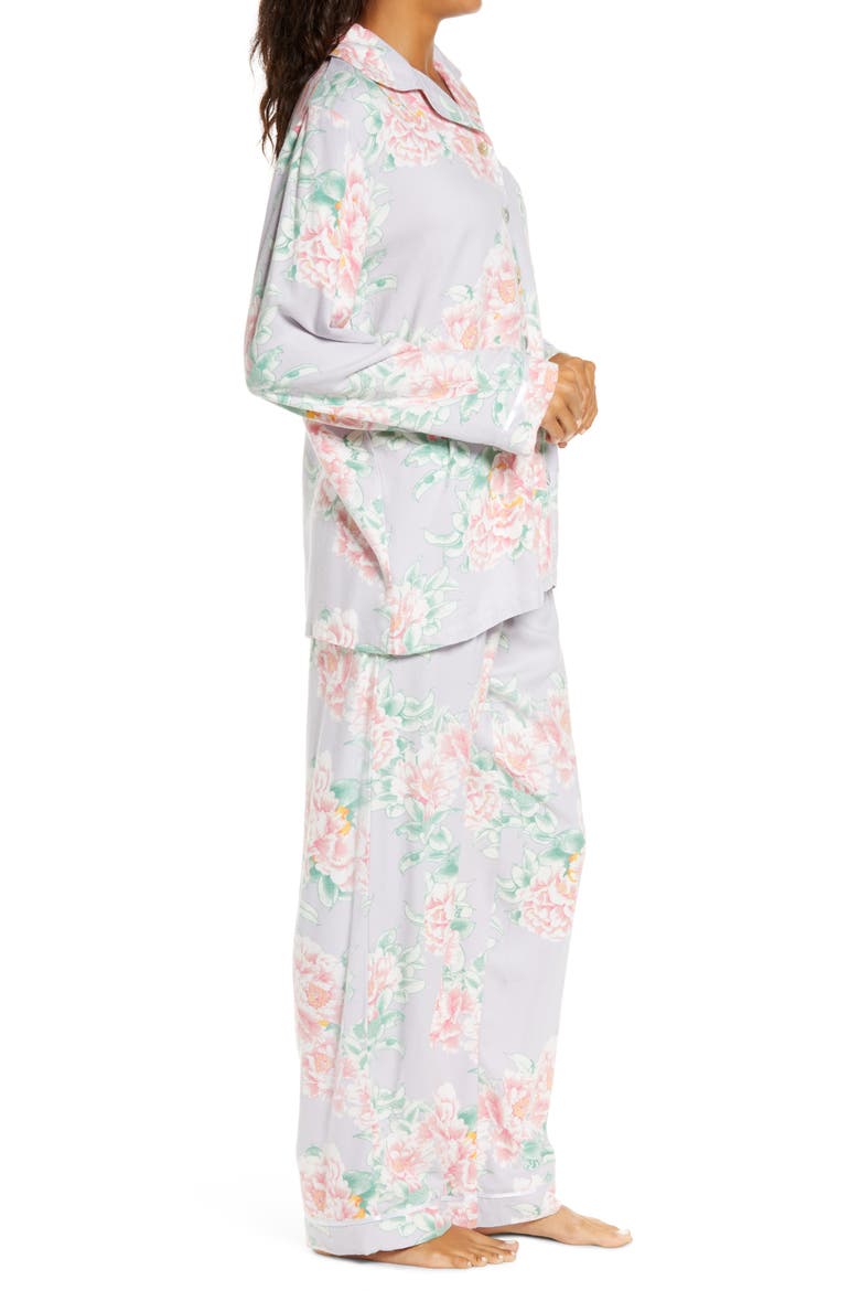 Ava Floral Cozy Pajamas, Alternate, color, LILAC