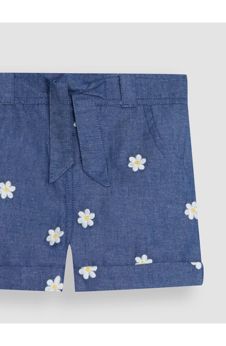 JOJO MAMAN BEBE Pretty Embroidered Top & Daisy Shorts Set, Alternate, color, Pink