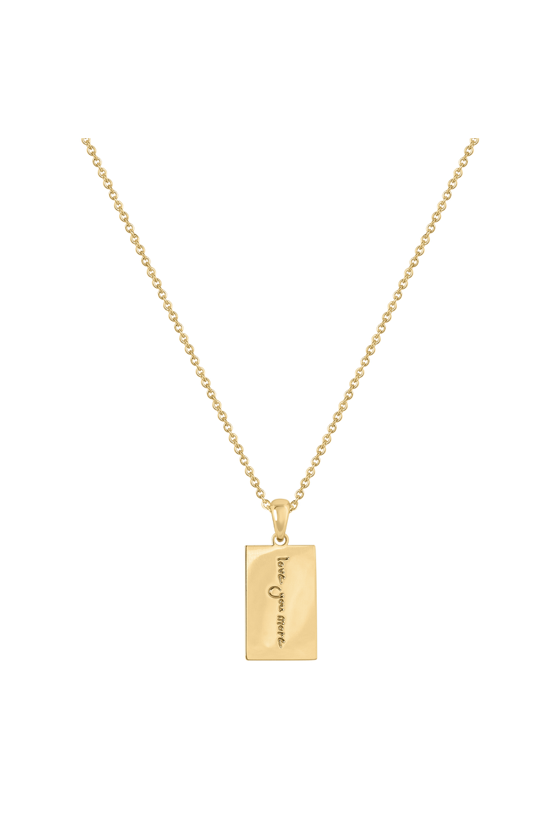 xDede Raad Love You More Pendant Necklace, Main, color, Gold