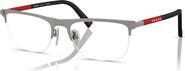 Prada Linea Rossa 55mm Rectangle optical glasses