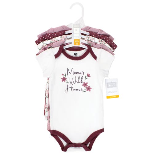 Hudson Baby Cotton Bodysuits 5-pack