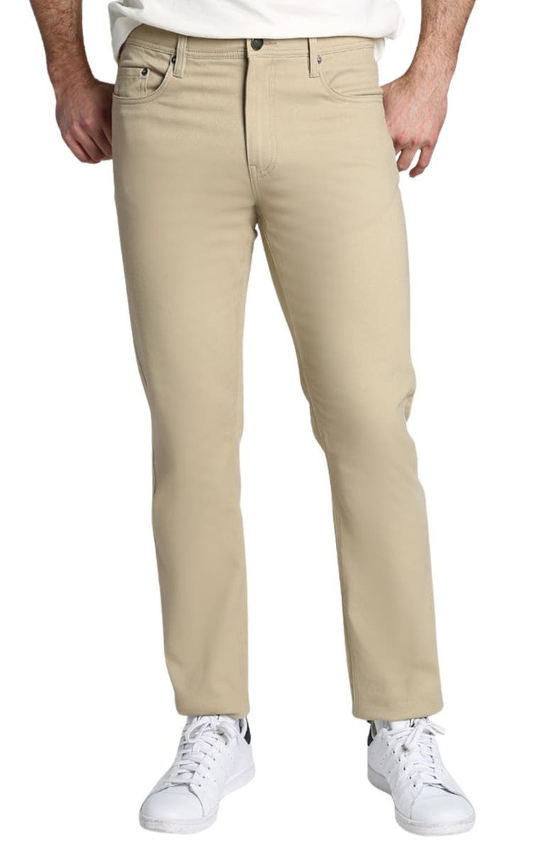 JACHS Straight Leg Stretch Twill 5-Pocket Pants, Main, color, 