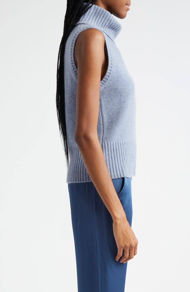 Veronica Beard Mazzy Turtleneck Sleeveless Cashmere Sweater, Alternate, color,