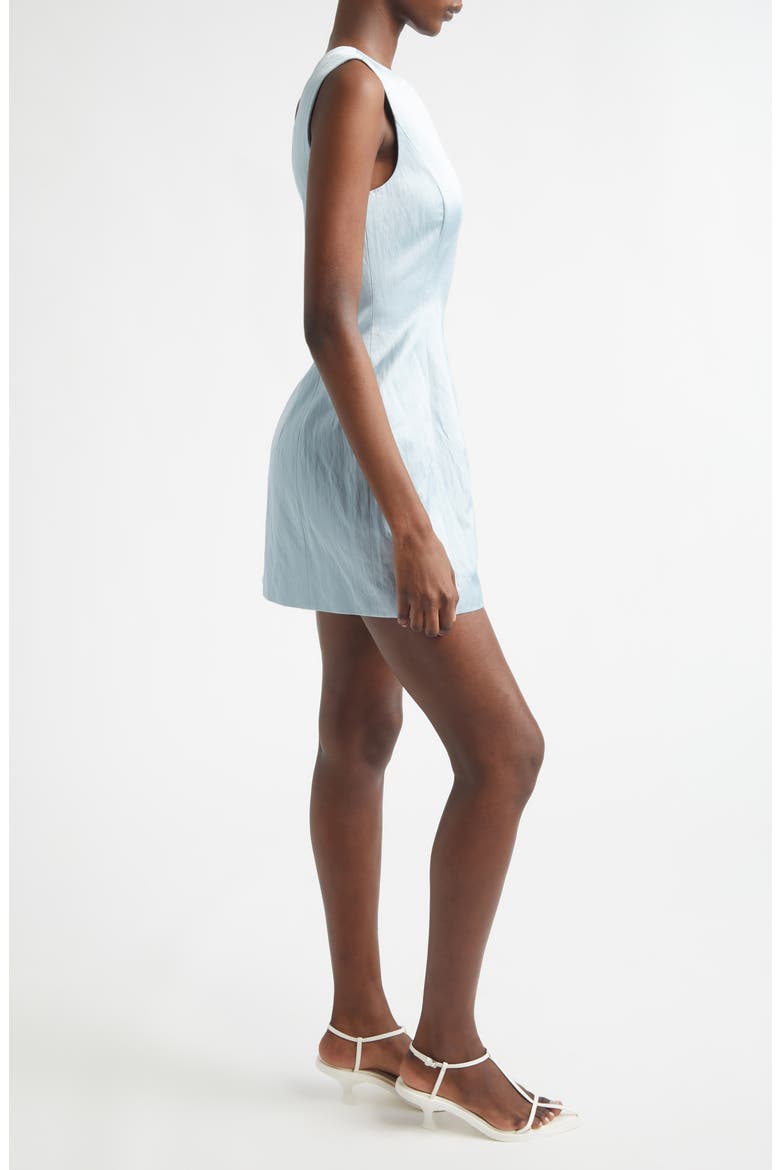 Naya Metallic One-Shoulder Minidress, Alternate, color, MARINE LAYER