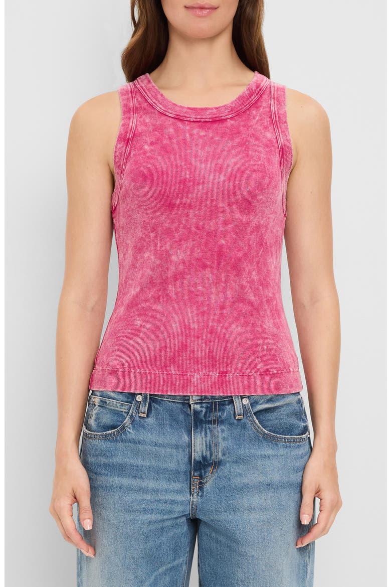 Gina Wide Binding Cropped Tank, Main, color, FRENCH ROSE