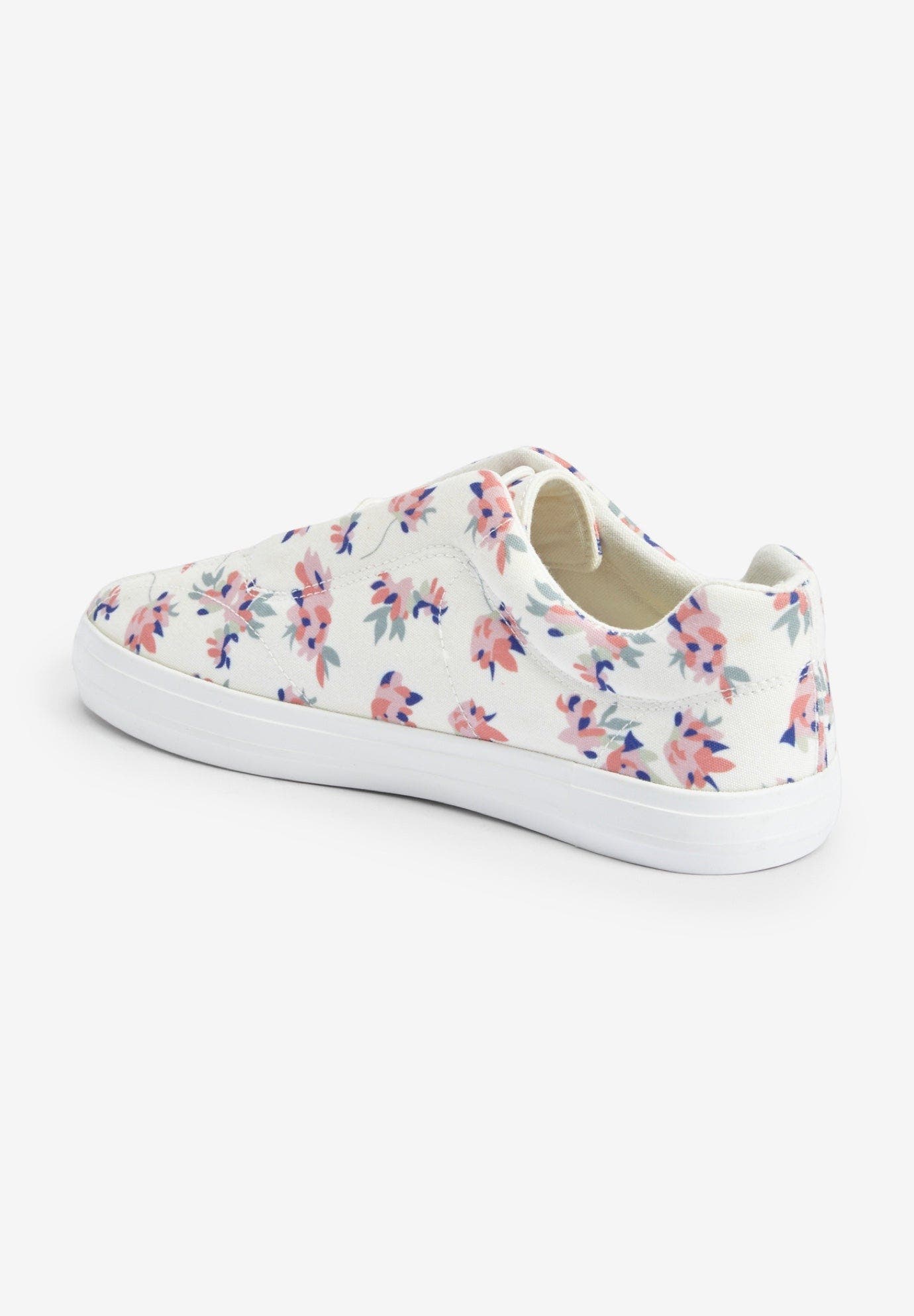 The Bungee Slip On Sneaker, Alternate, color, WHITE FLORAL