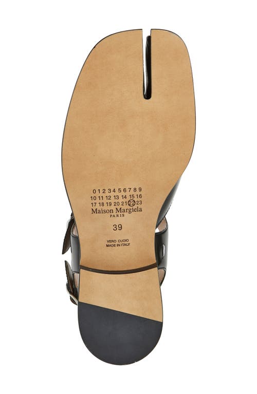 Maison Margiela Flat Tabi Sandal In Black