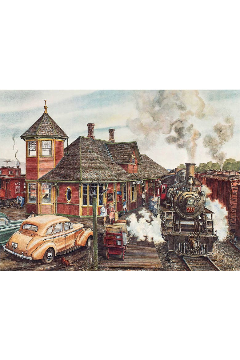 Medford Station 500 piece Jigsaw Puzzle for Adults, Alternate, color, Multicolor