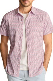 Bonobos Slim Fit Tech Performance Short Sleeve Button-Up Shirt