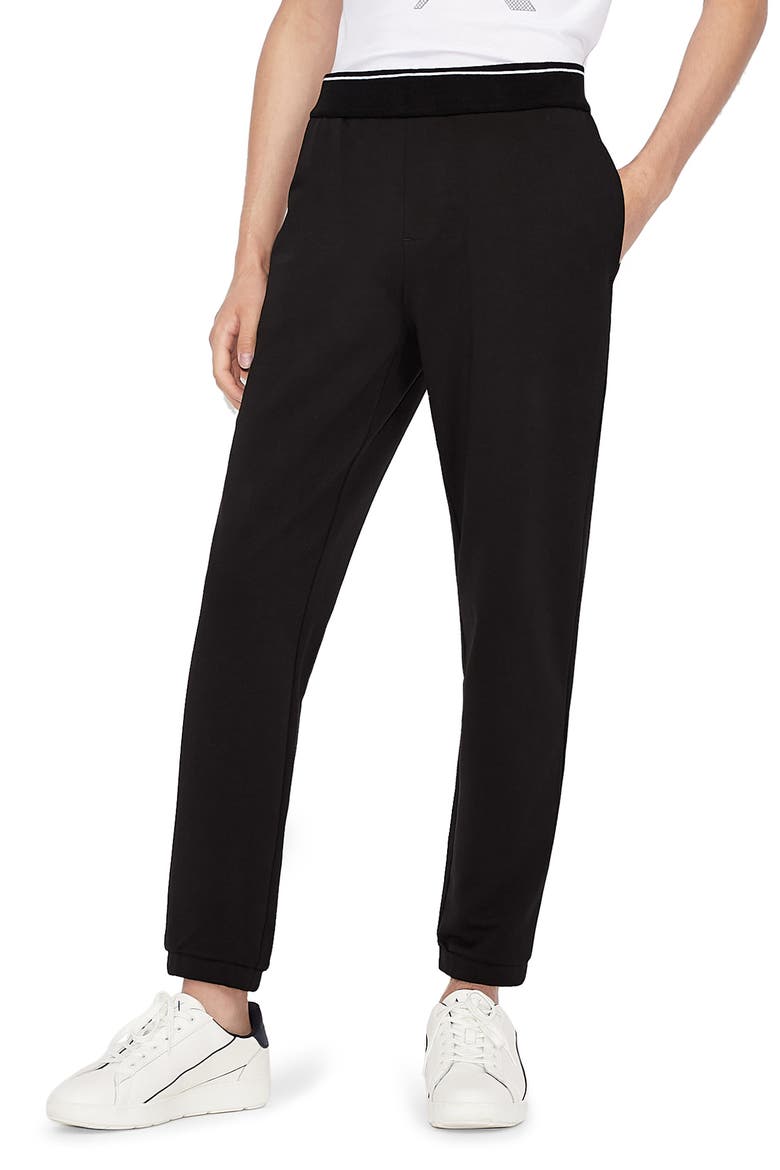 Logo Fleece Joggers, Main, color, BLACK