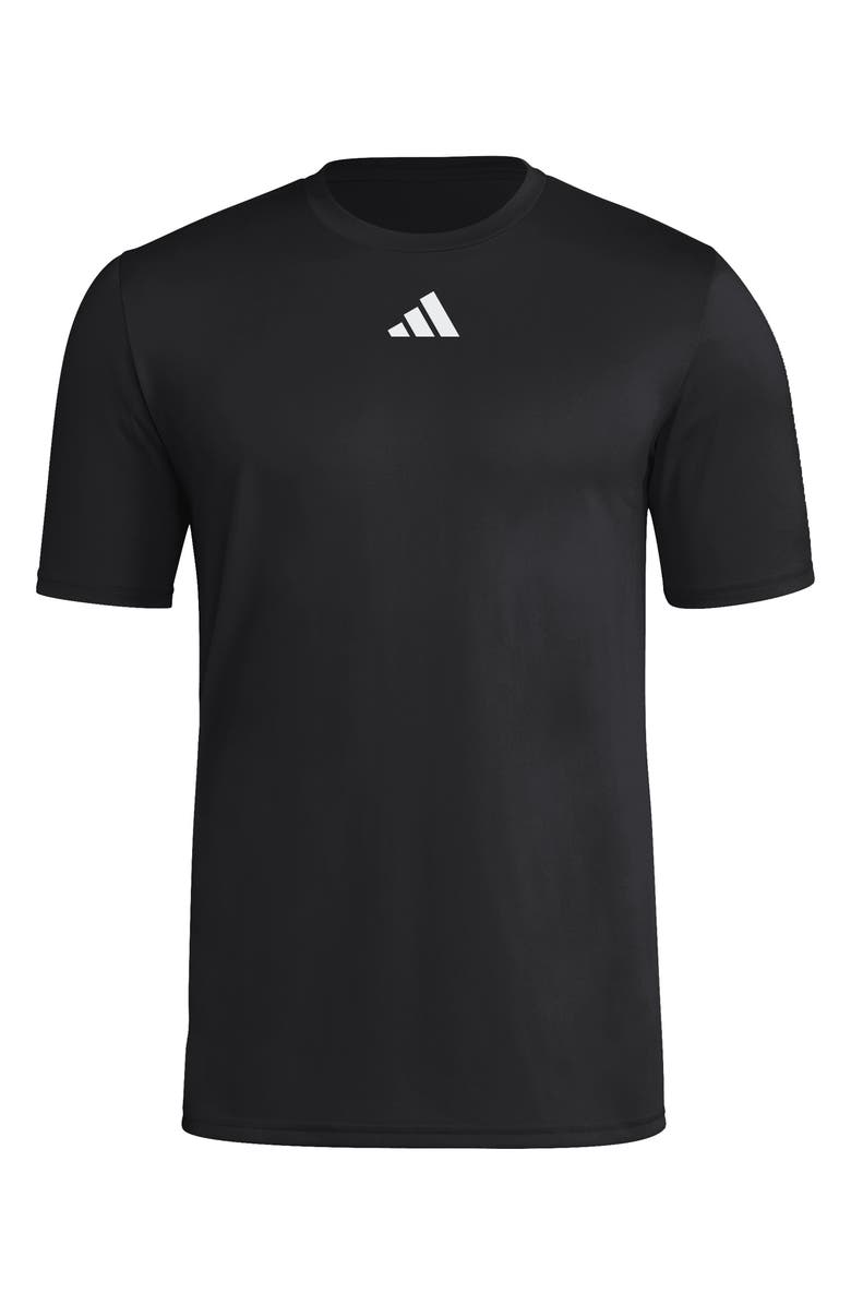 adidas Pregame Graphic T-Shirt, Main, color, Black/ White