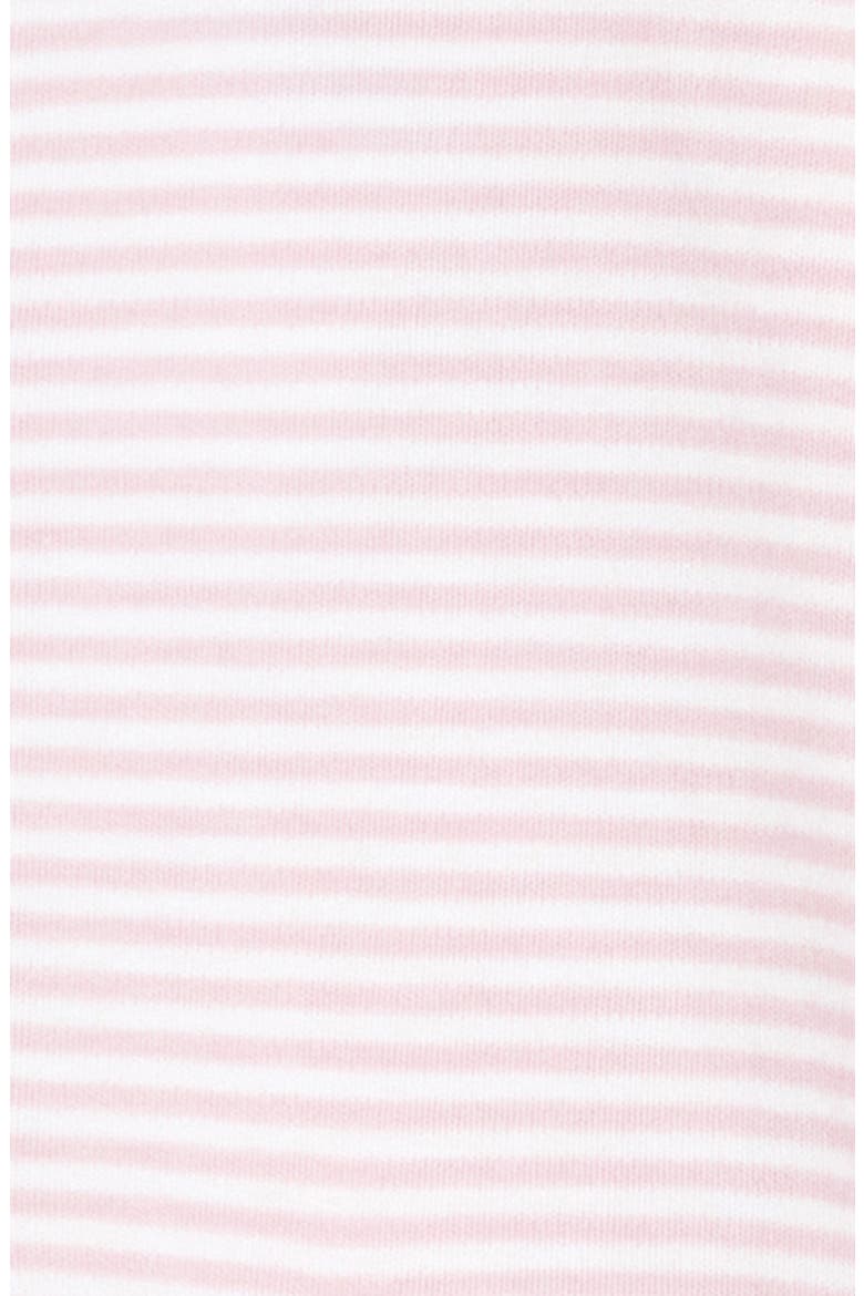 Simple Stripe Pima Cotton Footie, Alternate, color, PINK