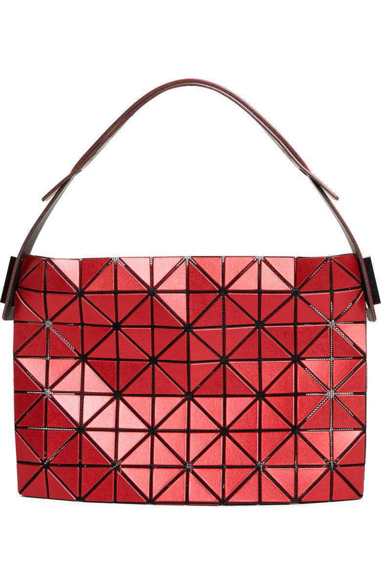 Bao Bao Issey Miyake Metallic Baguette Handbag, Main, color, Red