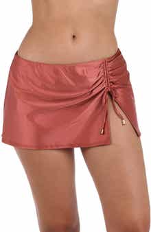 La Blanca Earth Skirted Bikini Bottoms