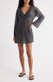 rag & bone rb Miramar Mesh Cover-Up Dress