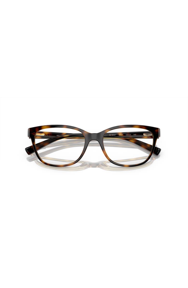 Armani Exchange 53mm Cat Eye optical glasses, Alternate, color, Tortoise