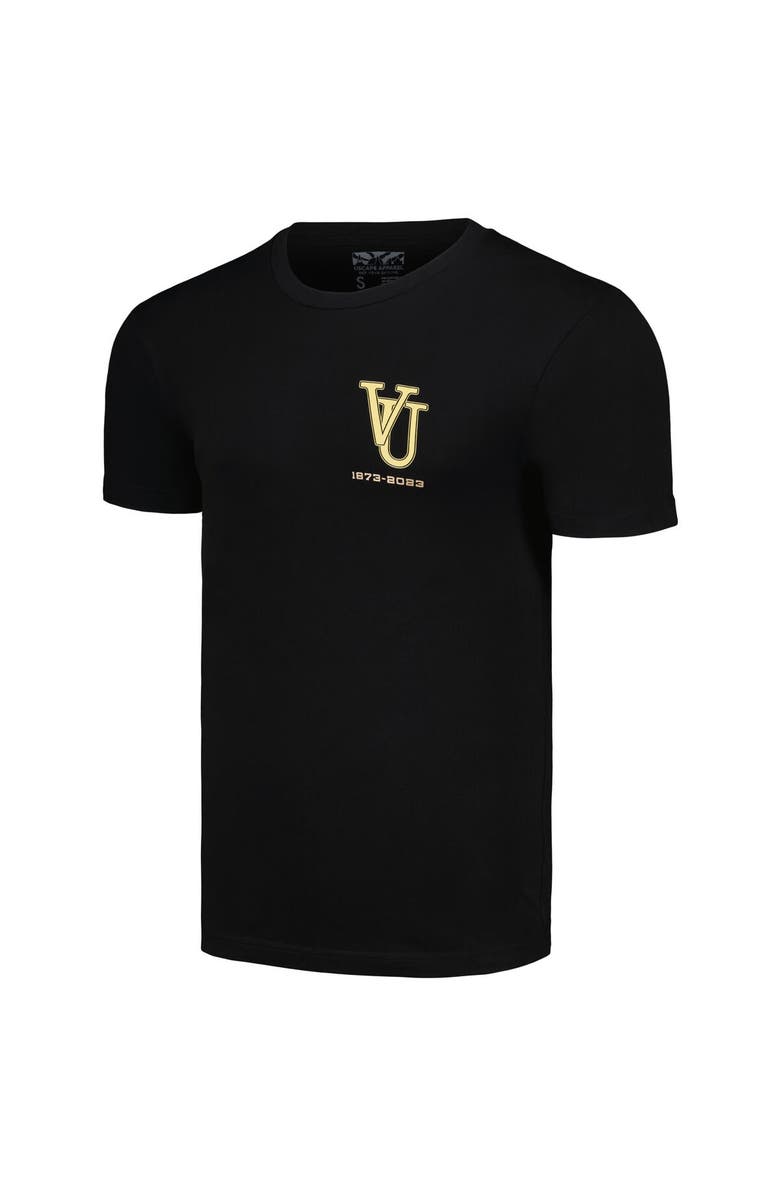 Uscape Apparel Men's Uscape Apparel Black Vanderbilt Commodores 150th Anniversary T-Shirt, Alternate, color, Black