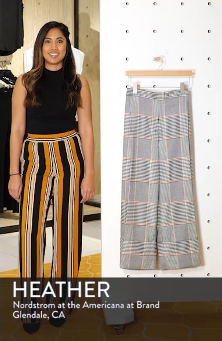 x Atlantic-Pacific Plaid Wide Leg Crop Pants, sales video thumbnail
