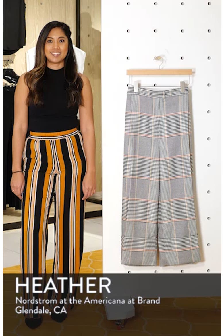 x Atlantic-Pacific Plaid Wide Leg Crop Pants video