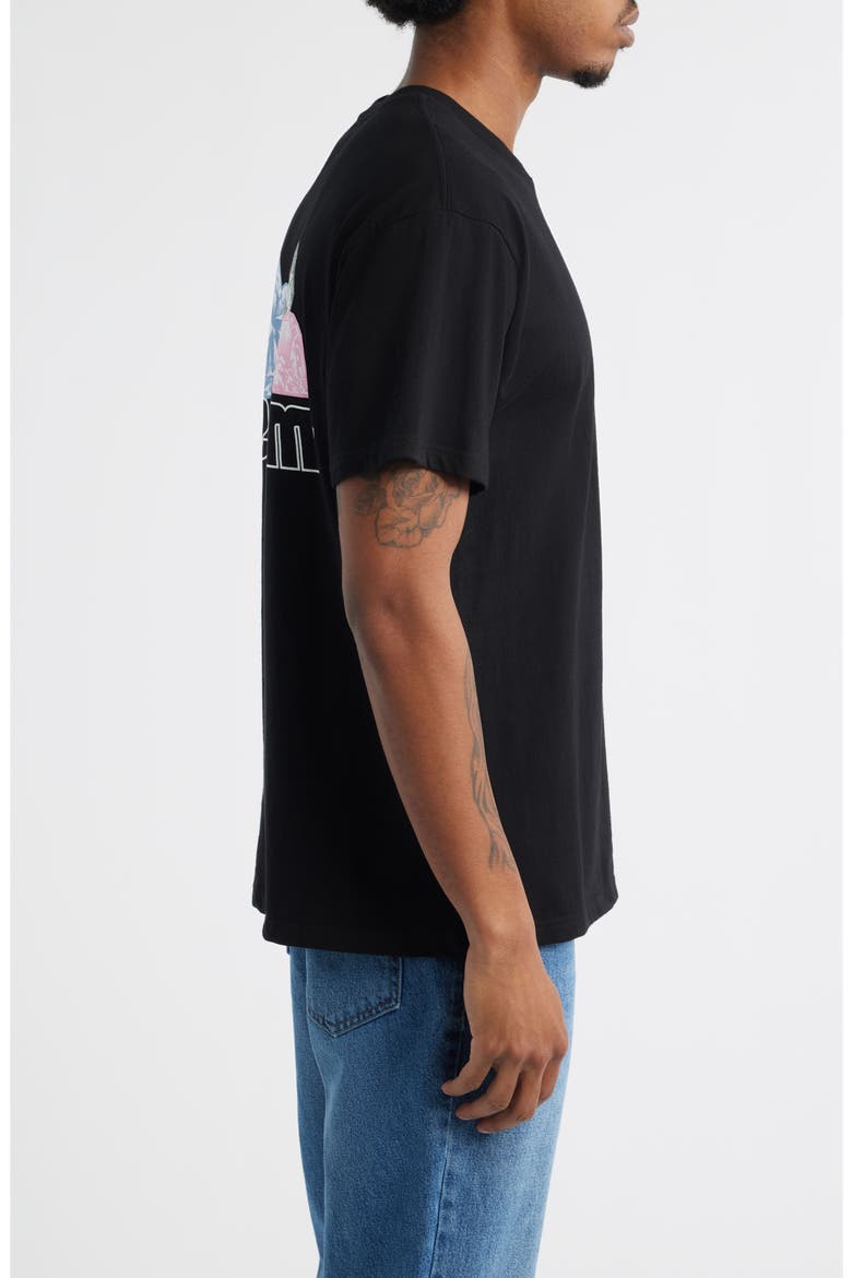 Pocket Change Cotton Graphic T-Shirt, Alternate, color, BLACK