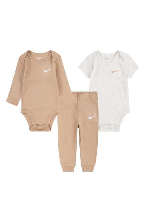Solid 3-Piece Bodysuits & Joggers Set (Baby)