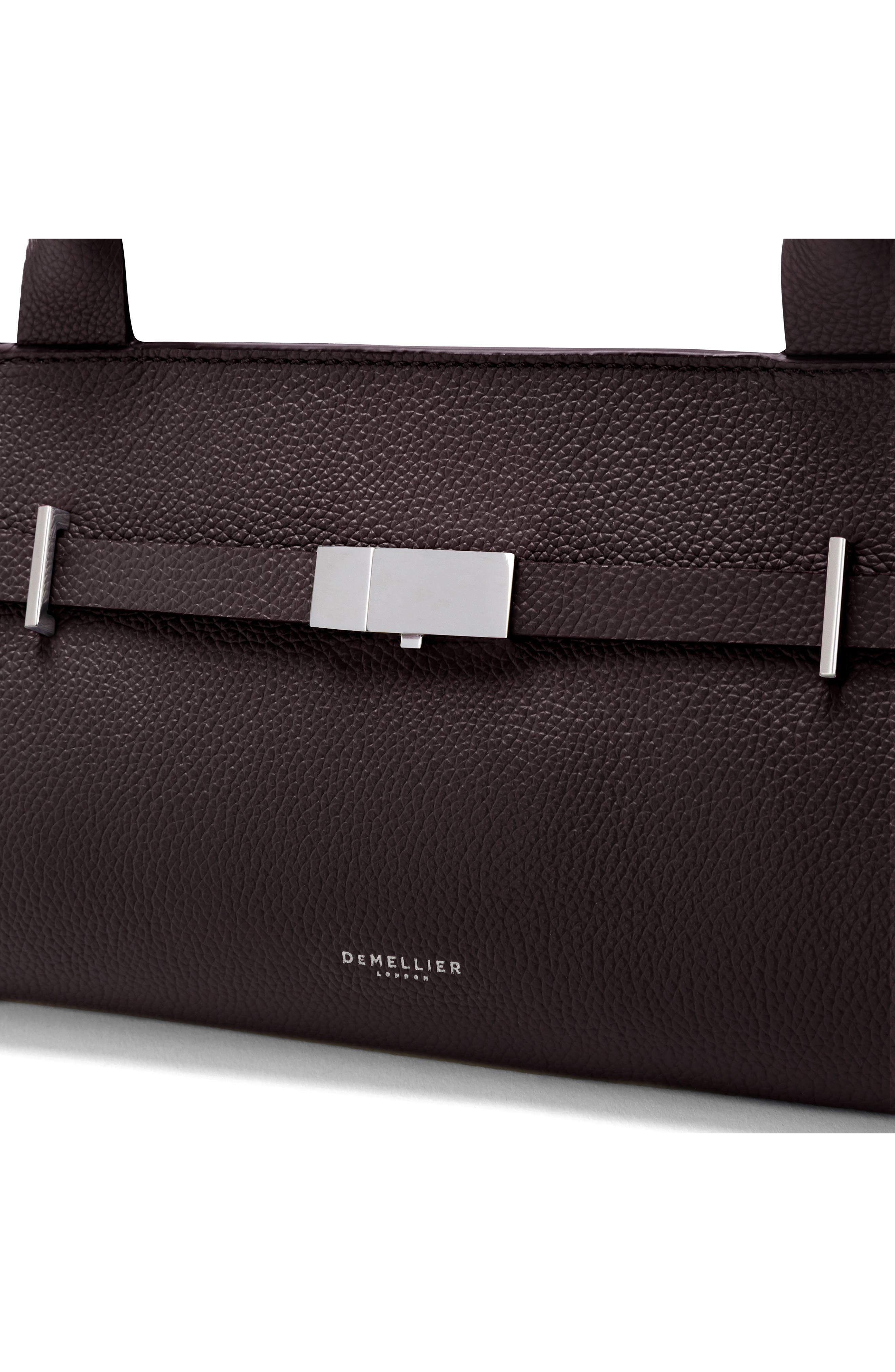 The New York Leather Shoulder Bag, Alternate, color, BORDEAUX