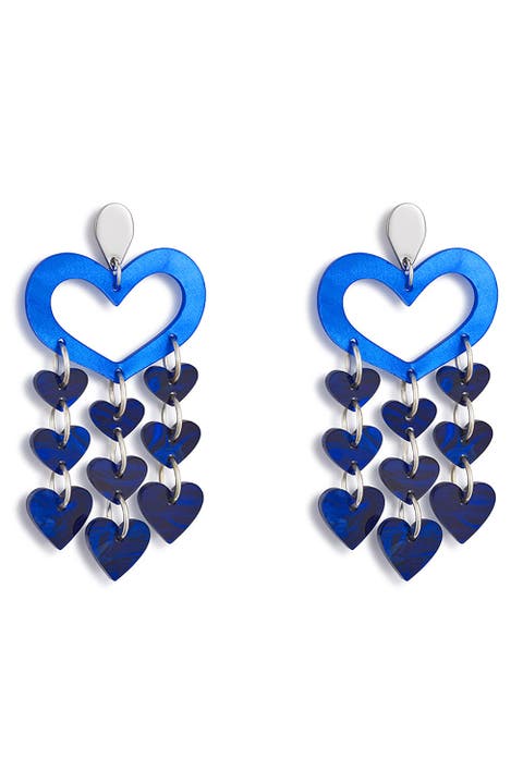 Heart Chandeliers - Royal Blue