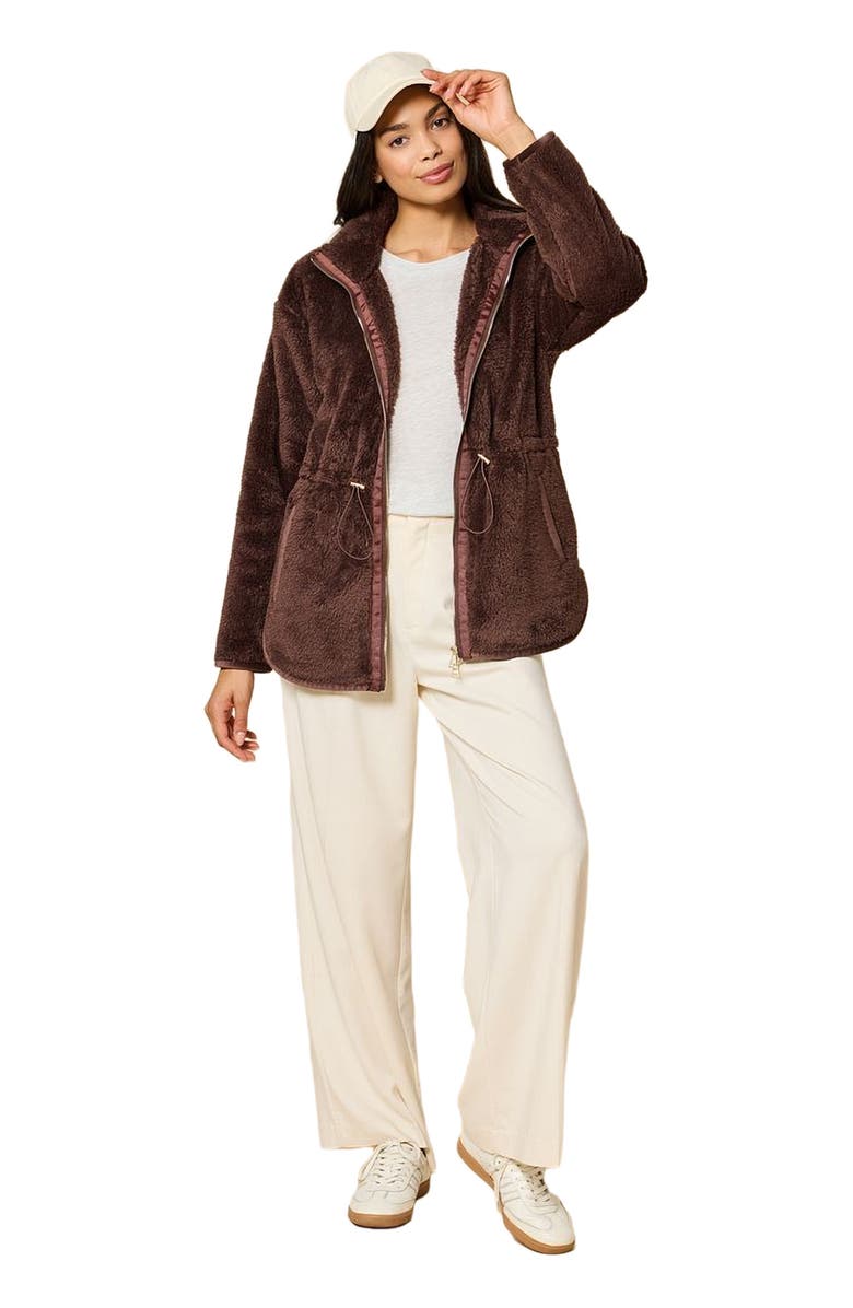 Softies DreamPlush Two Way Zip Jacket, Alternate, color, Espresso