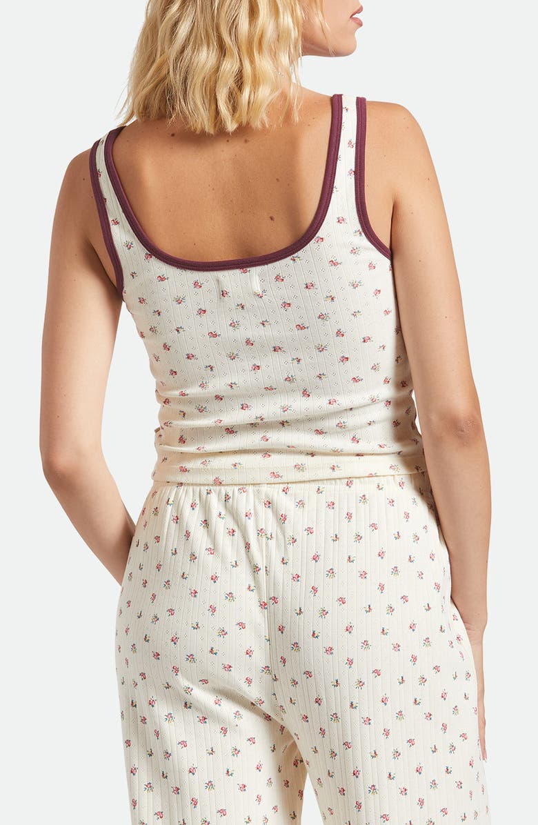 Brixton Off Duty Tank, Alternate, color, Floral Pointelle
