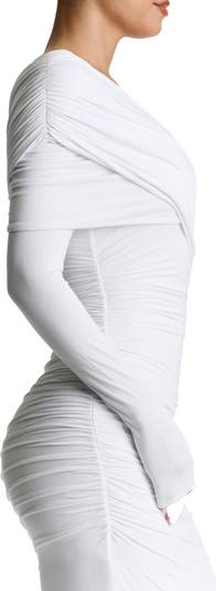 Strapless Corset Ruched Dress