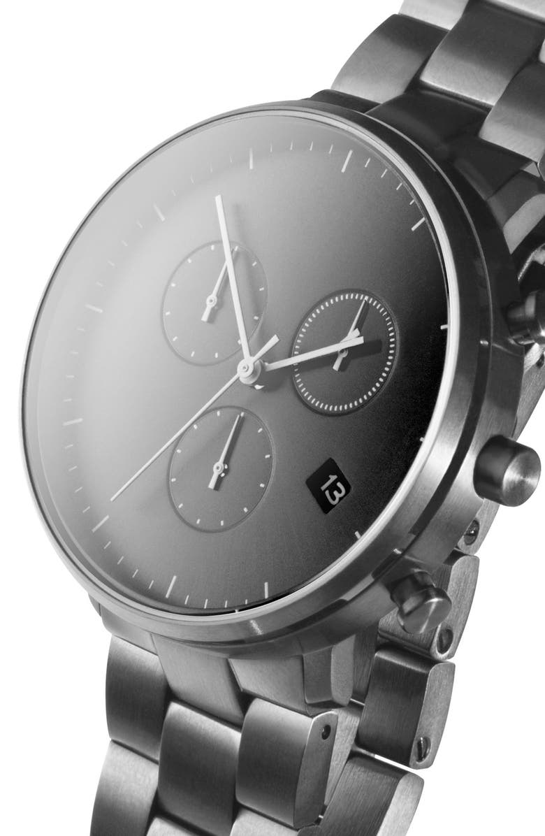 Leonard & Church Bleeker Chronograph Bracelet Watch, 40mm, Alternate, color, 