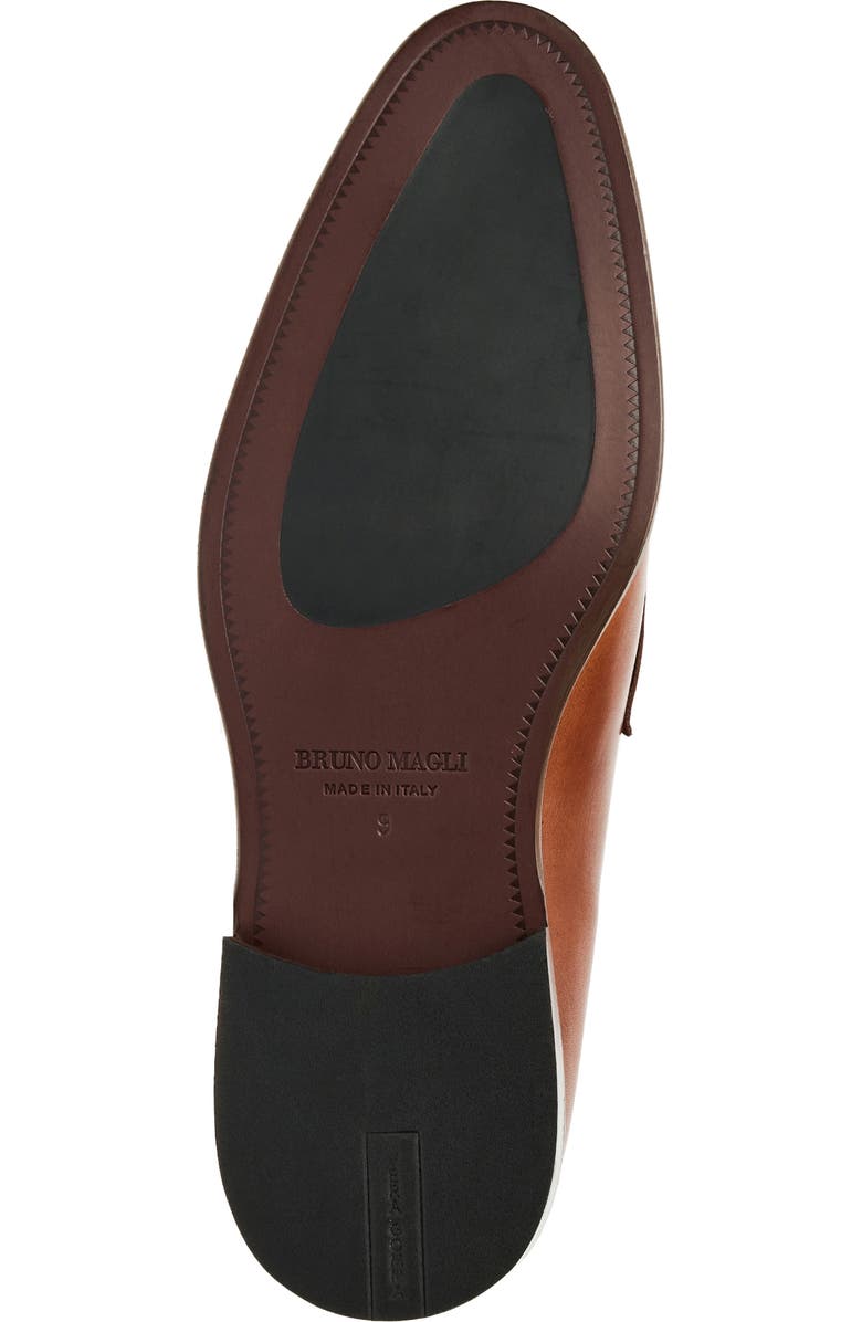 Bruno Magli Sante Leather Bit Loafer, Alternate, color, Cognac