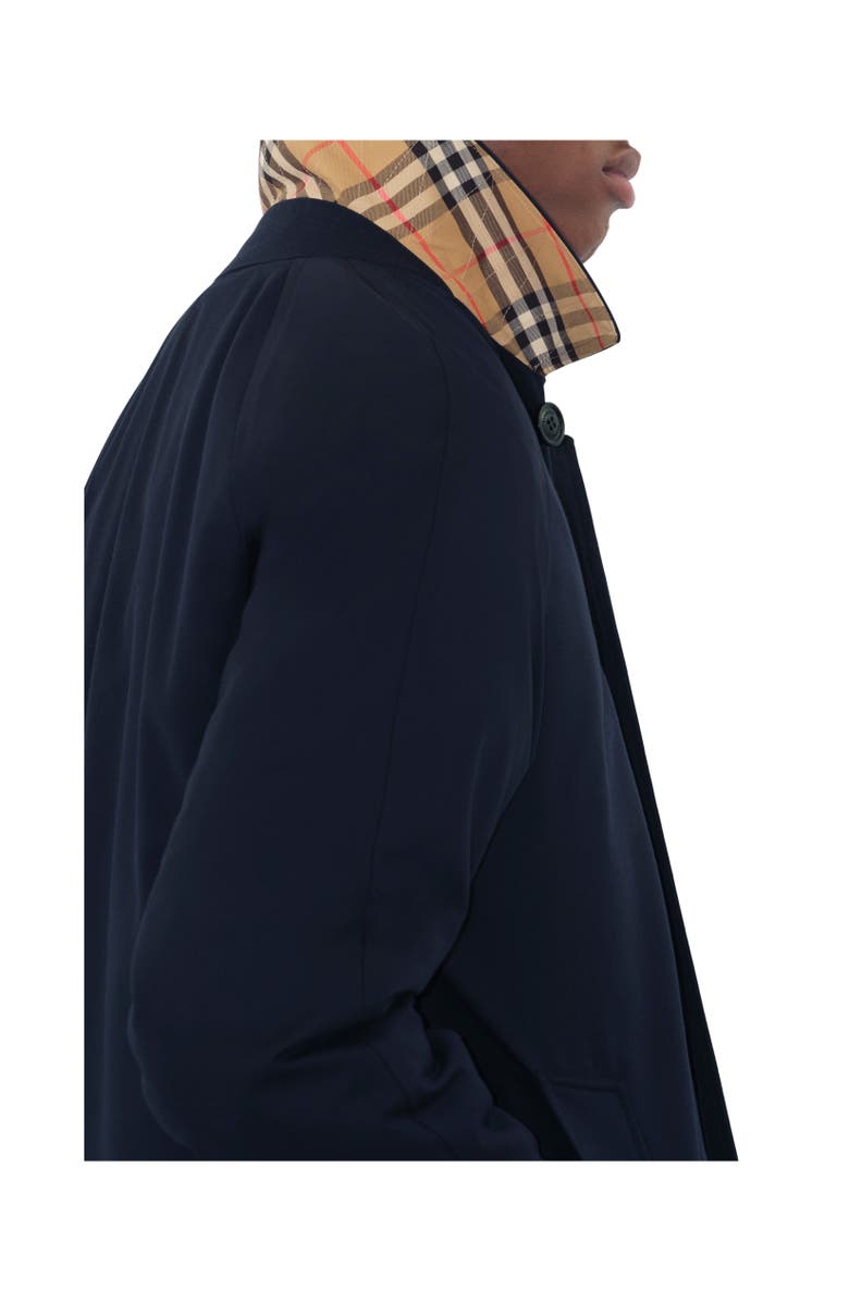 Burberry Mid-length Camden Heritage Car Coat, Alternate, color, Coal Blue