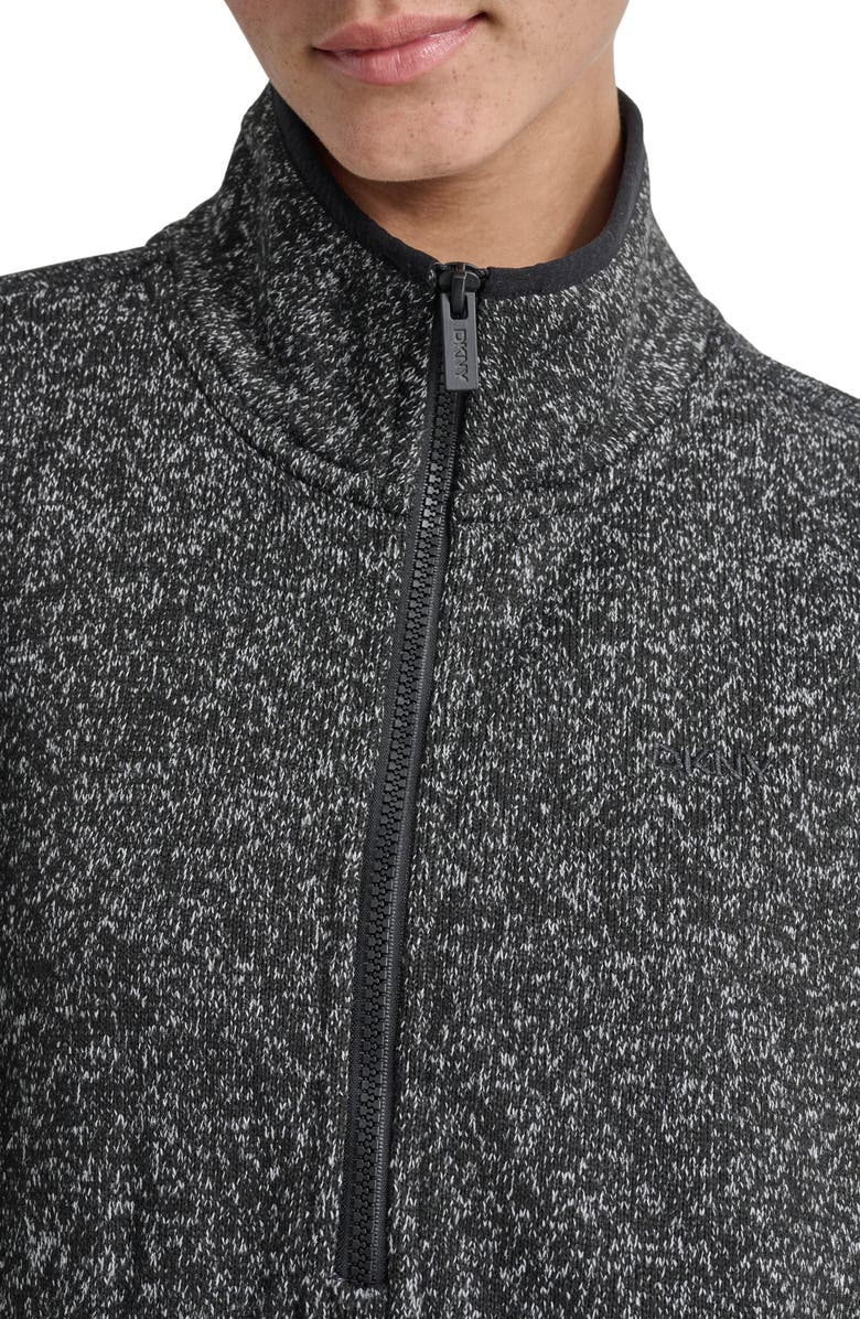 DKNY Half Zip Fleece Sweatshirt, Alternate, color,