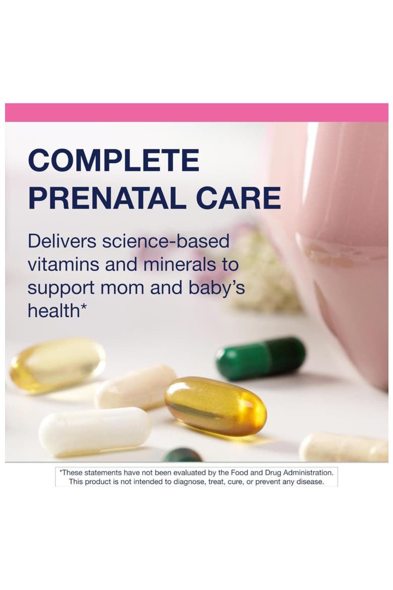 PlusOne Daily Prenatal Vitamin Packs with Folate Omega-3 DHA Choline Probiotics 30 Packets, Alternate, color, None