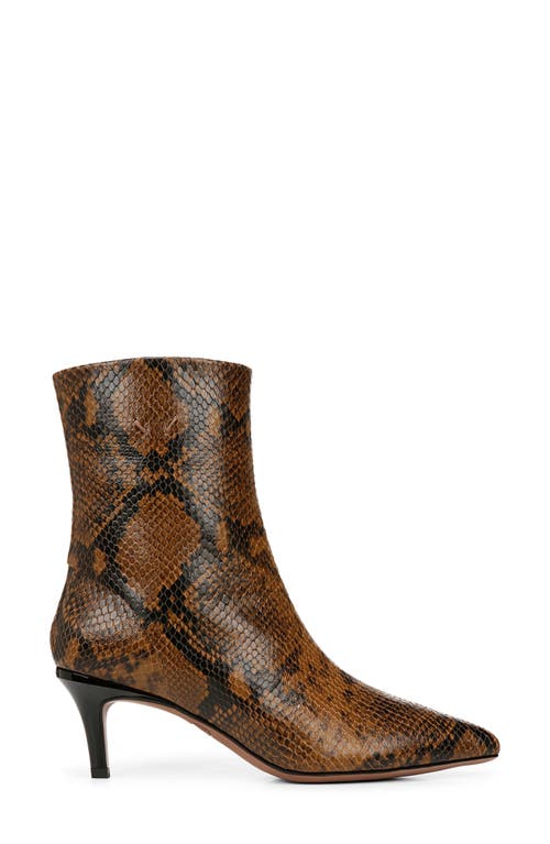 Franco Sarto Anna Womens Zipper Leather Booties In Brown