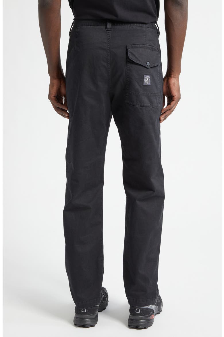 Cotton Stretch Utility Pants, Alternate, color, BLACK