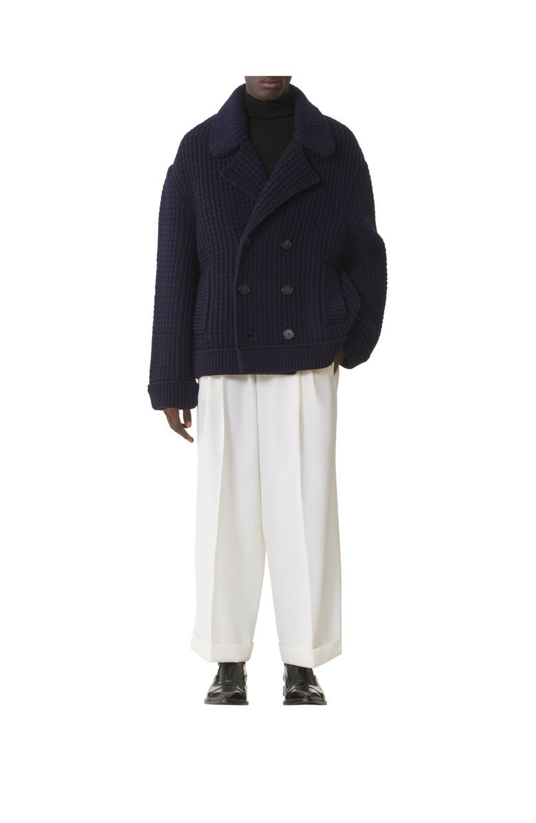 Lanvin Oversized Wool Pea Coat, Alternate, color, Montana