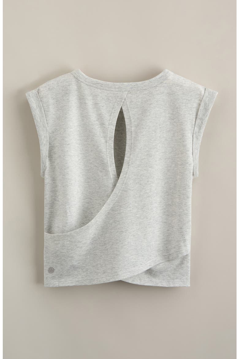 Kids' Breeze Back Tee, Alternate, color, GREY LIGHT HEATHER