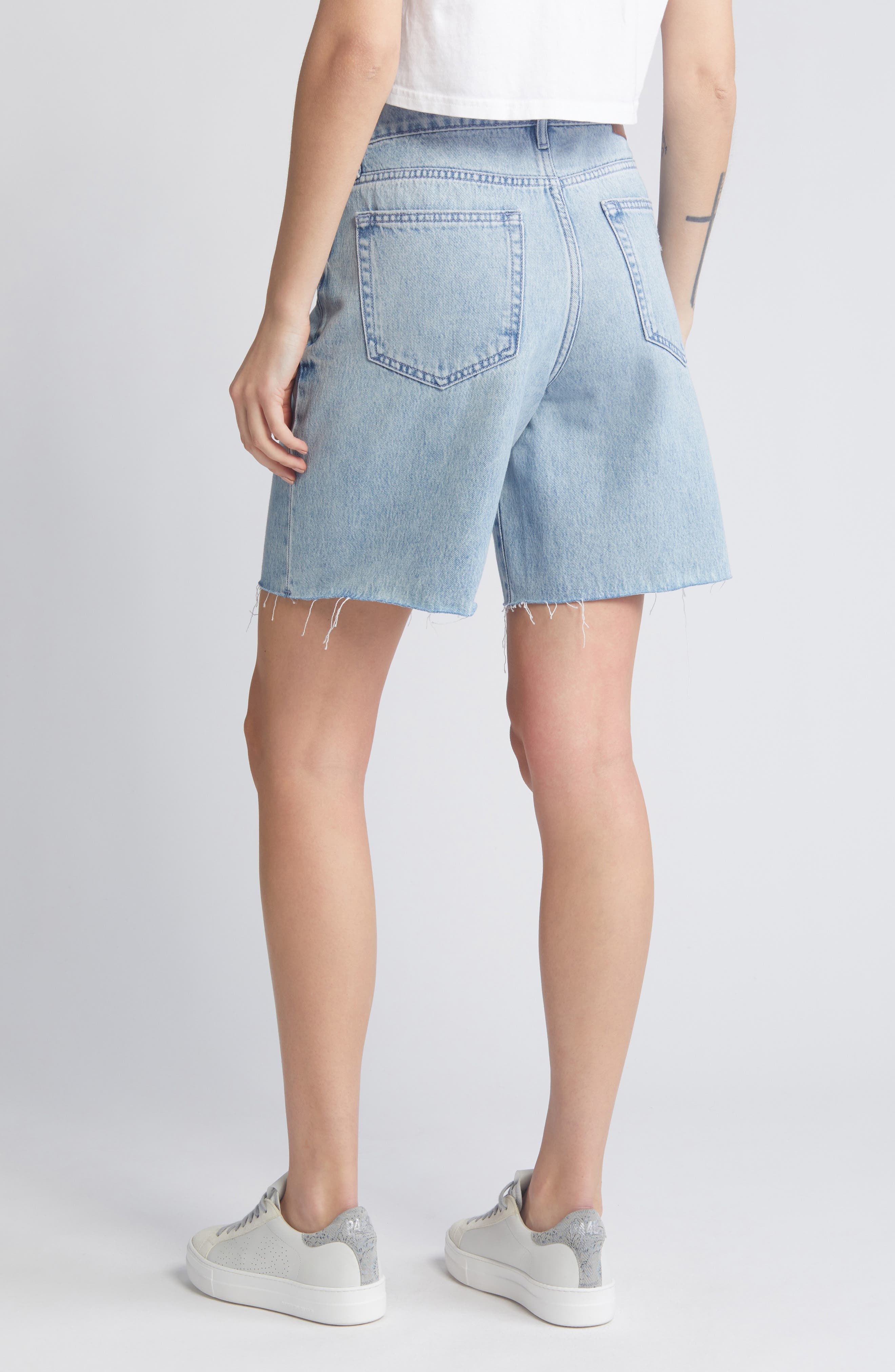 Cutoff Denim Shorts - image 2