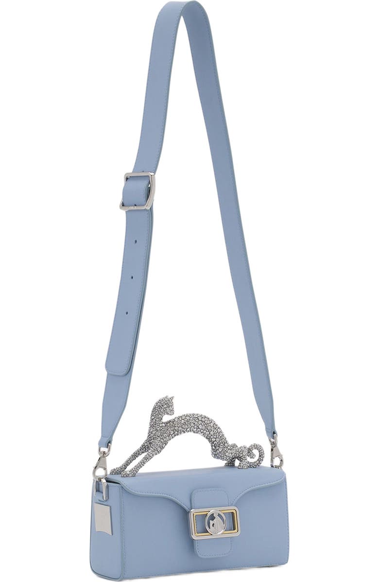 Lanvin Nano Pencil Cat Bag In Leather And Rhinestone, Alternate, color,