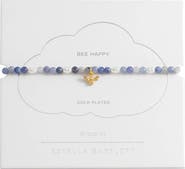 Estella Bartlett Blue Aventurine Beaded Bee Bracelet