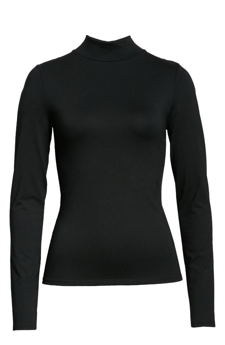 BOSS Emata Mock Neck Modal Blend Top, Alternate, color, 