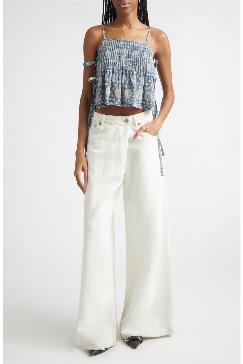 Square Neck Camisole, Alternate, color, INDIGO MEDALLION PRINT